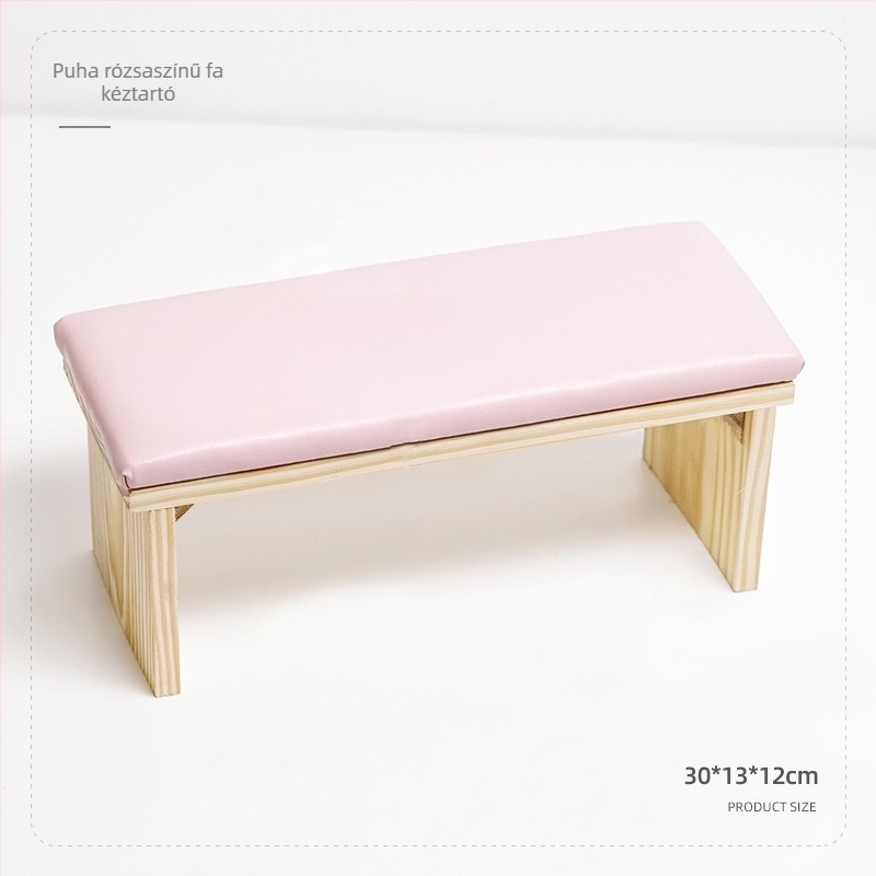 Fa kéz- és manikűr eszközök – Kézfejpárna, minimalistikus természetes fa dizájn, Modell Nail Log Hand Pillow, 750 g, Élettartam 3 év