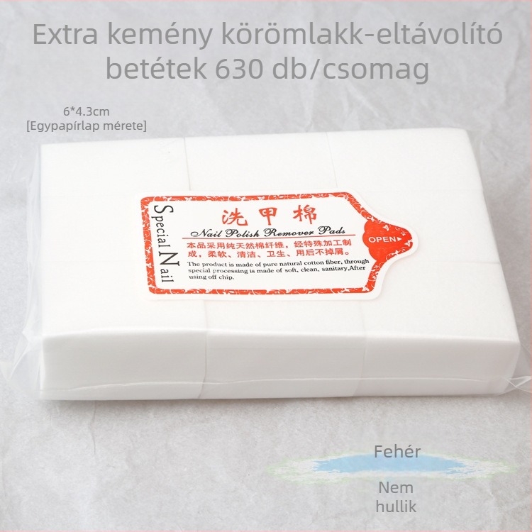 Körömlakk eltávolítására szolgáló pamutszál lapok – Golden Pure Color, egycsomagos