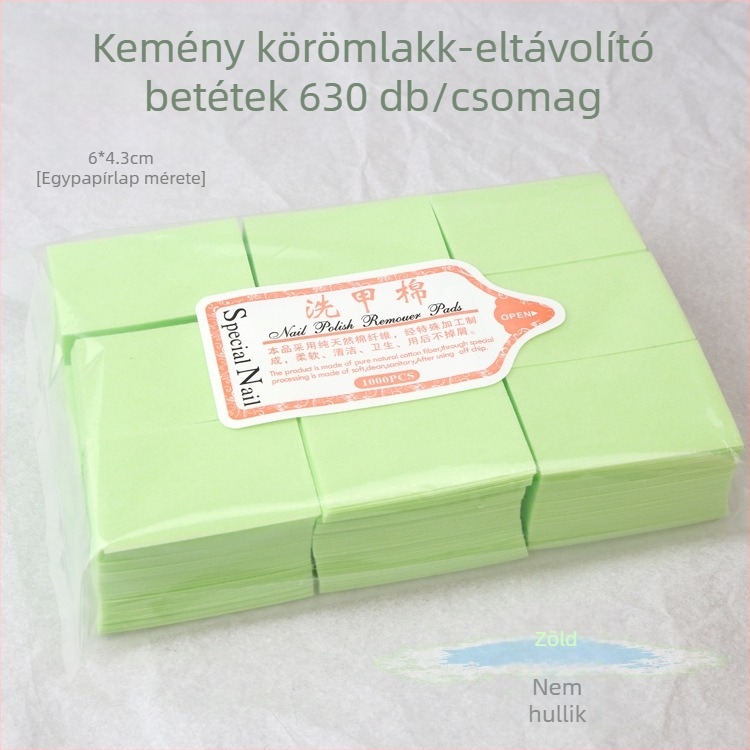 Körömlakk eltávolítására szolgáló pamutszál lapok – Golden Pure Color, egycsomagos