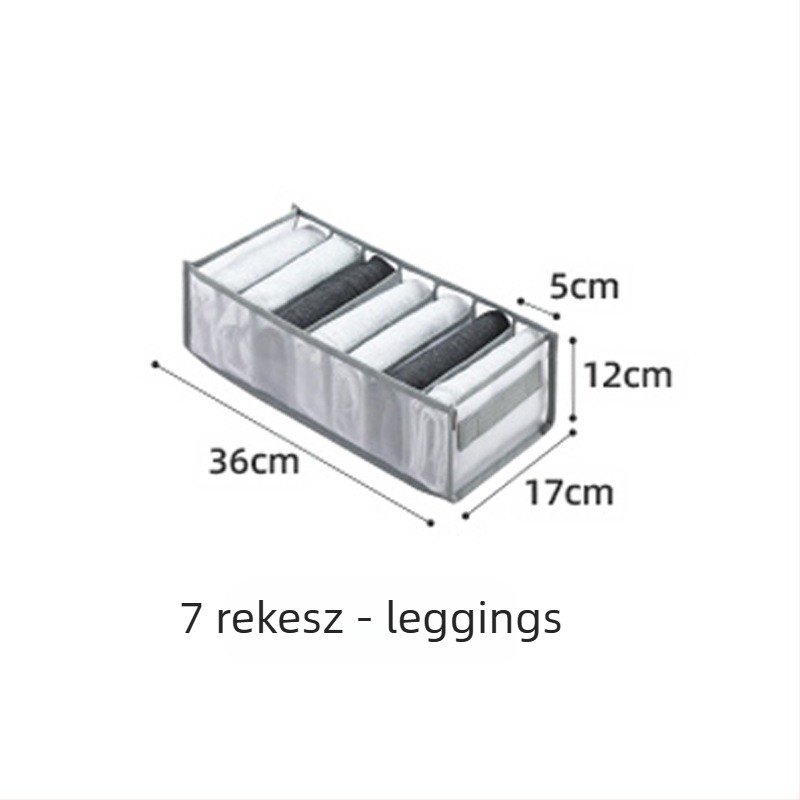 Hálós tárolókocka – nylon + háló, modell Mesh storage, sokoldalú szervező fehérneműk és kiegészítők számára