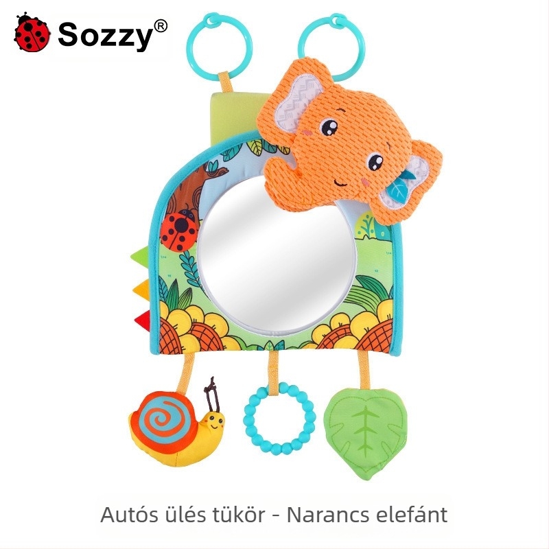 Plüss függő játék autó visszapillantó tükörhöz – csecsemőknek (0–3 év) – nyugtató ajándék
