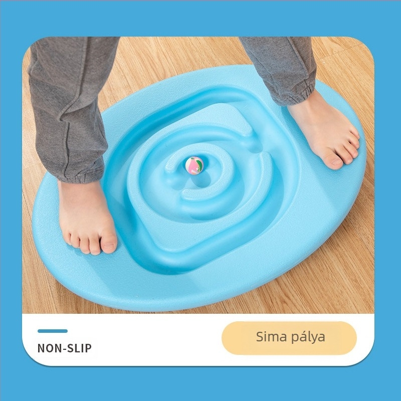 Gyerekeknek szánt csiga- és tojás alakú egyensúlyozó deszka érzékszervi és fókusz tréninghez, környezetbarát anyagból, látásfejlesztés, kéz-szem koordináció, kognitív fejlődés (4–6 éveseknek)