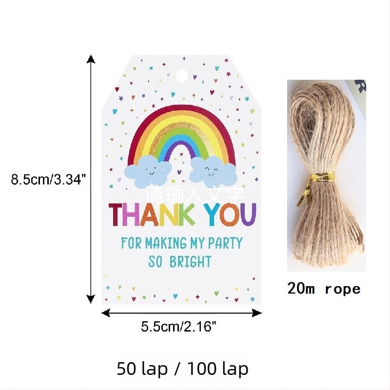 DIY ajándék címkék és üdvözlőlapok 20 m kenderzsinórral, papír, csomag 50 vagy 100 lap, születésnapokra és esküvőkre