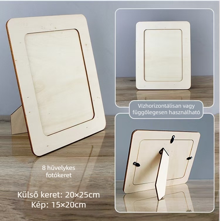 Fa fotókeret, modern minimalista stílus, Yafui márka.