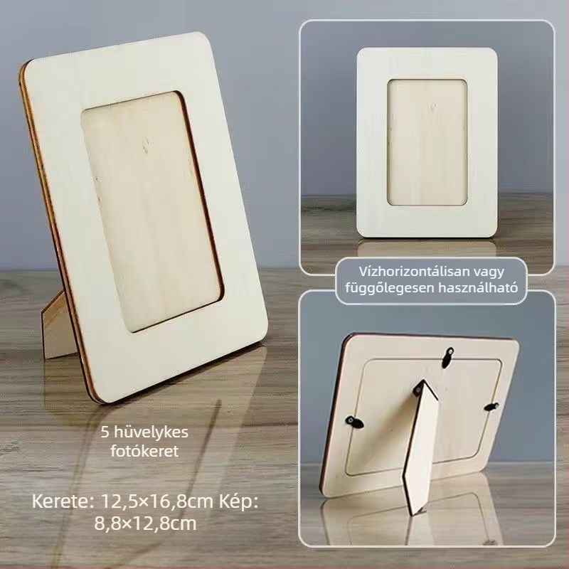 Fa fotókeret, modern minimalista stílus, Yafui márka.