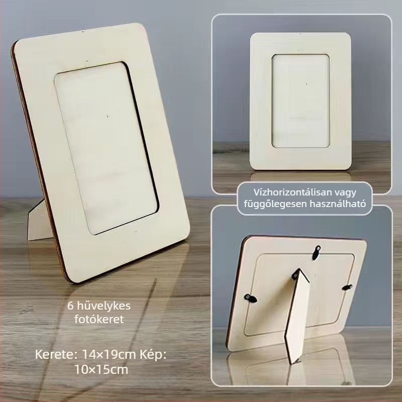 Fa fotókeret, modern minimalista stílus, Yafui márka.
