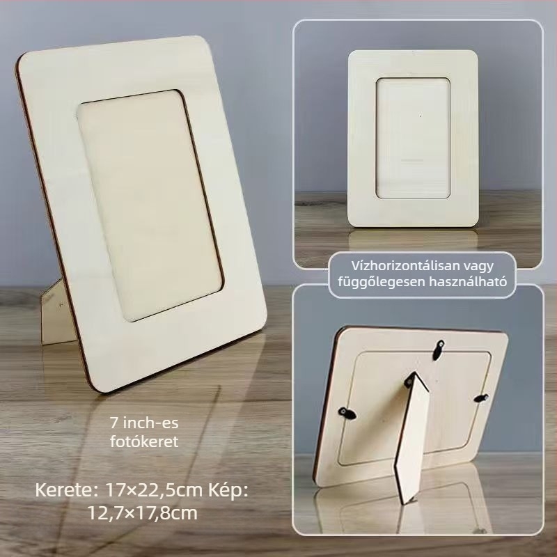 Fa fotókeret, modern minimalista stílus, Yafui márka.