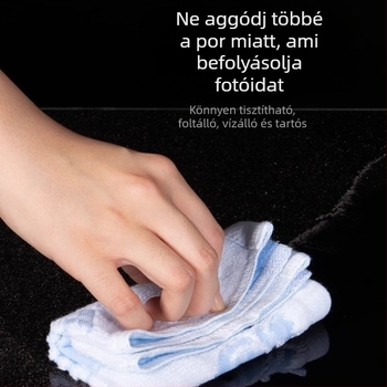 Edzett üveg tükröző háttérlappal termékfotózáshoz; tükröző felület; tömege 200–800 g