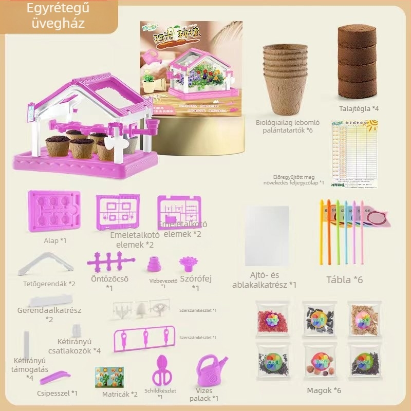 DIY Növény Növekedés Figyelő Készlet - Műanyag, Többfunkciós, Nem Elektromos, 4–6 éveseknek