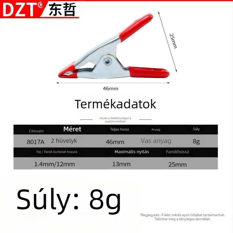 Fotózásra és asztalosiparra szolgáló klipe — Mei Fang márka — típus: klip; alkalmazás: 1; specifikációk: fém klip