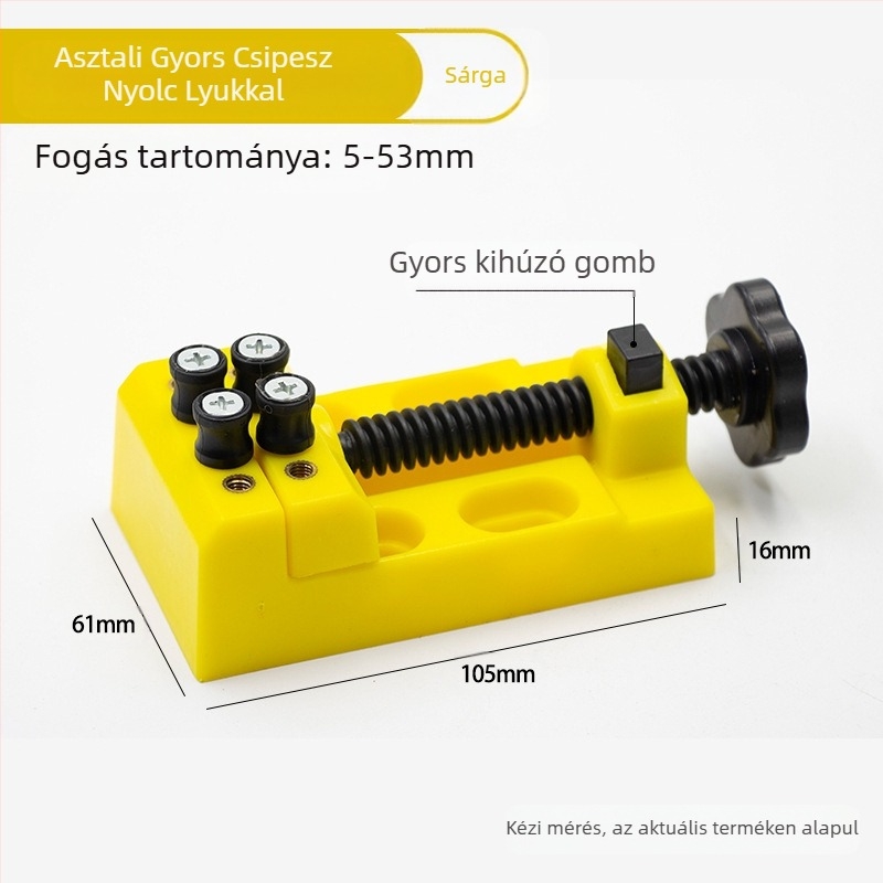 Mini asztali szorító | Down's márka | ABS mérnöki műanyagok | 229,4 g | 110-es specifikáció | befogó eszköz