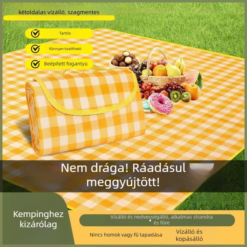 Nedvességálló piknik matrac, nem szövött anyagból, 400 g, 5–6 fő részére, modell RT2356