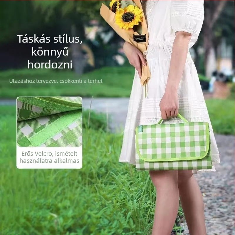 Nedvességálló piknik matrac, nem szövött anyagból, 400 g, 5–6 fő részére, modell RT2356