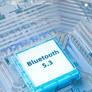 T1 vezeték nélküli fejhallgató fejbandával, Bluetooth 5.3, 10 m hatótáv, 8+ órás akkumulátor, sztereó hang
