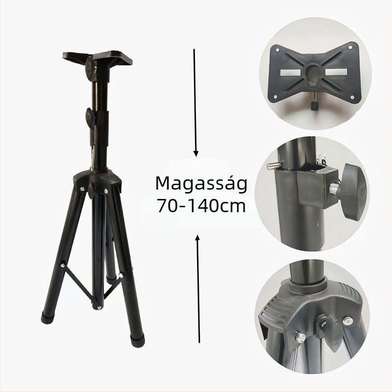 Han Shuo 1203 Fém Tripod Állvány Hangszórókhoz, Projektorhoz és Sztrob Fényekhez