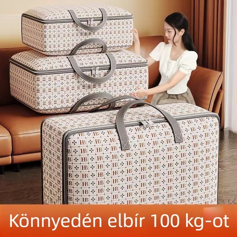 Paplan- és ruhatároló táska költöztetéshez – Többfunkciós organizátor paplannak és ruháknak