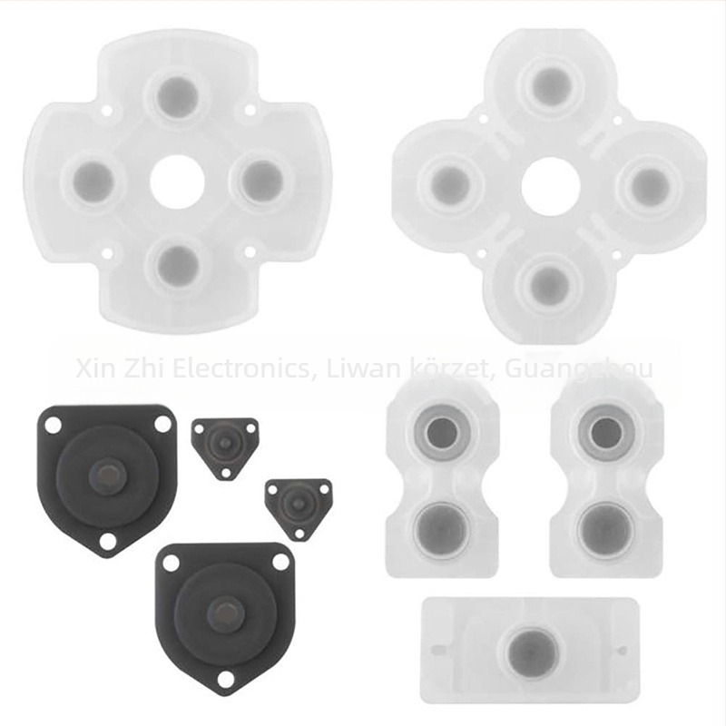 PS4 kezelőjavító alkatrészek, ABS anyagból, PS4-hez kompatibilis, 10 darabos csomag, vezető ragasztó a gombafejű joystickgombokhoz L1 R1 L2 R2