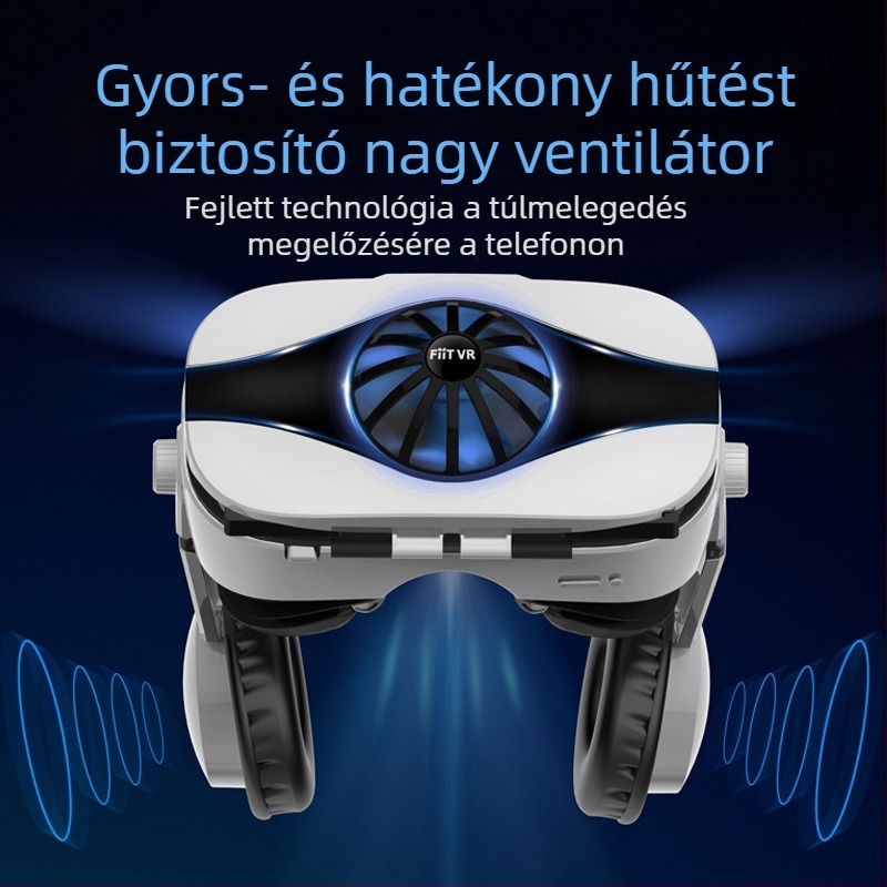 FIITVR 5F VR szemüveg, all-in-one fejre szerelhető készülék, ABS, 357 g, Android, iOS és Windows Mobile kompatibilis