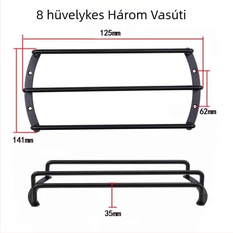 Univerzális vasból készült autóklaxon fedél díszgyűrűvel és klaxon védőrúddal, Márka M