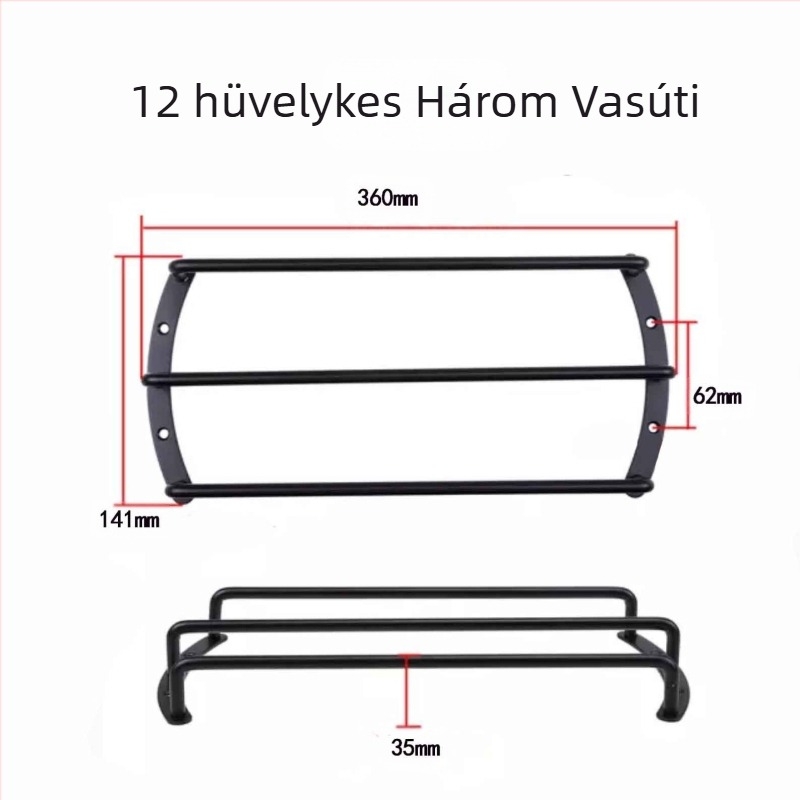 Univerzális vasból készült autóklaxon fedél díszgyűrűvel és klaxon védőrúddal, Márka M