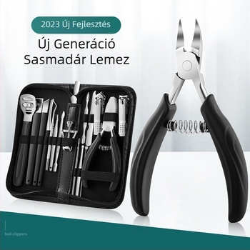 Manikűr- és pedikűr készlet körömágybarázdákhoz és ingrown köröm eszközzel — Sharp blade, műanyag + rozsdamentes acél, univerzális