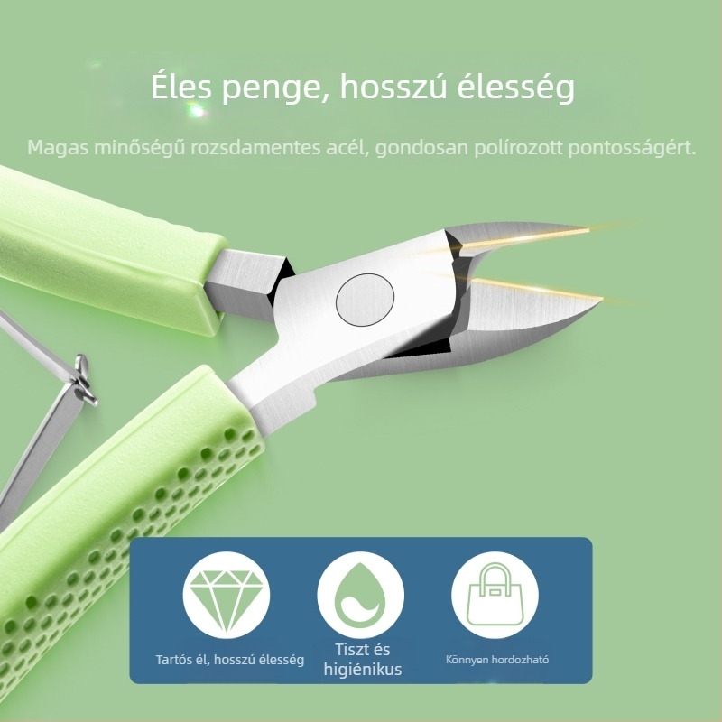 Rozsdamentes acél körömágy-kapocs — OEM magáncímkés manikűr eszköz