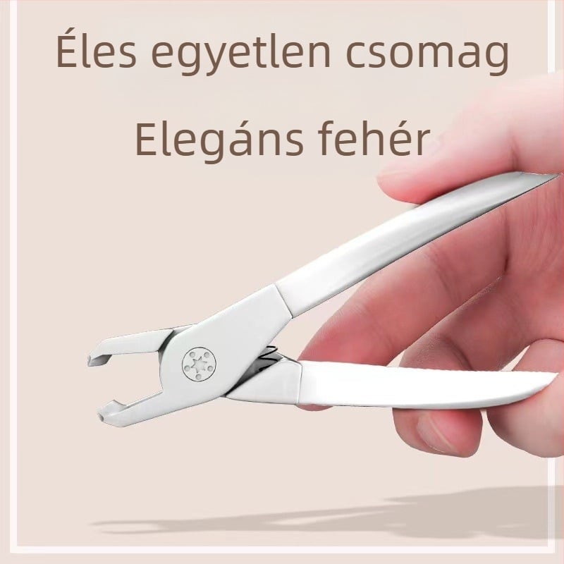 Körömvágó vastag és kemény körmökhoz, rozsdamentes acélból, hordozható, 500 darabos csomag