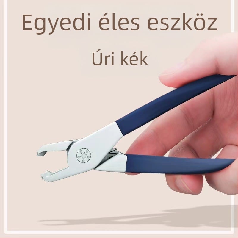 Körömvágó vastag és kemény körmökhoz, rozsdamentes acélból, hordozható, 500 darabos csomag