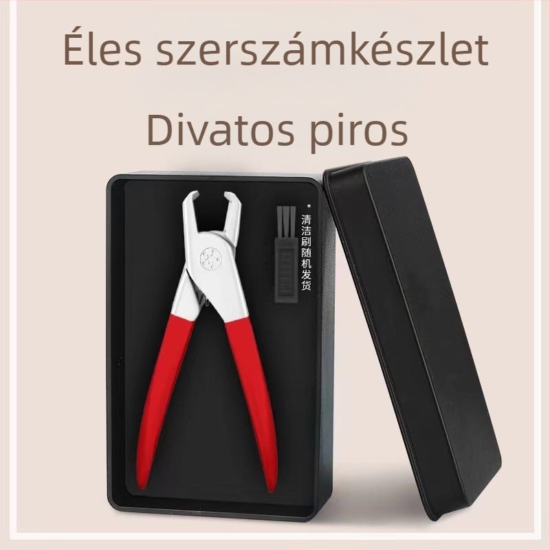 Körömvágó vastag és kemény körmökhoz, rozsdamentes acélból, hordozható, 500 darabos csomag