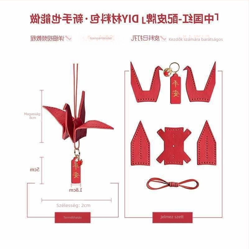 DIY bőrből készült autófüggő készlet – rajzfilm stílus, aroma, belső dekoráció