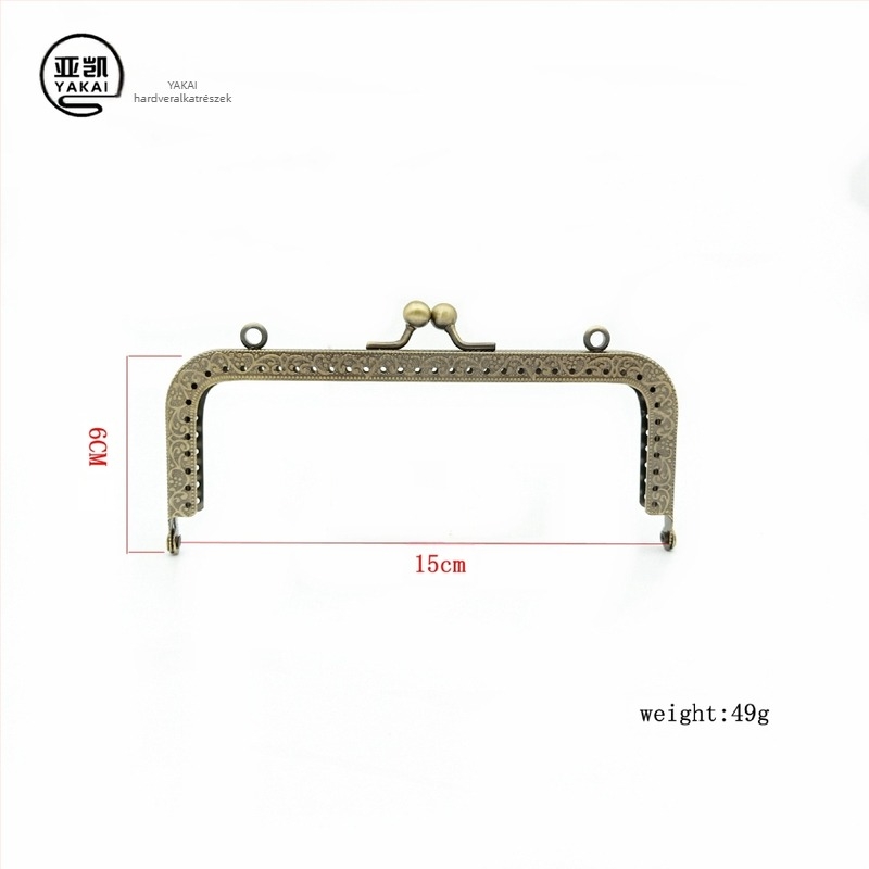 Yakai poggyászcsat – virágos mintázat, vasból készült kiegészítő