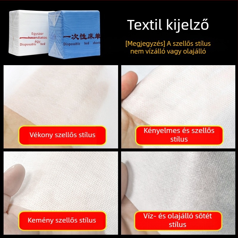 Egyszer használatos ágyhuzat kozmetikai szalonok és szállodák számára, nem szövött anyag, légáteresztő, lyukas, Fengyun Beauty