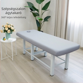 Therápia-masszázságyhoz tervezett lyukas vastagított lepedő, csúszásmentes, nem tapad, újrafelhasználható, négy évszak