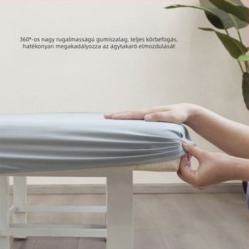 Therápia-masszázságyhoz tervezett lyukas vastagított lepedő, csúszásmentes, nem tapad, újrafelhasználható, négy évszak