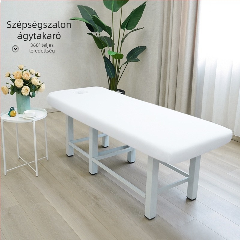 Therápia-masszázságyhoz tervezett lyukas vastagított lepedő, csúszásmentes, nem tapad, újrafelhasználható, négy évszak
