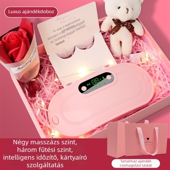 Hasfűtő öv rezgő masszázzsal, modell Y20, újratölthető, időzítő funkció, hőmérséklet 50–60°C