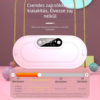 Hasfűtő öv rezgő masszázzsal, modell Y20, újratölthető, időzítő funkció, hőmérséklet 50–60°C