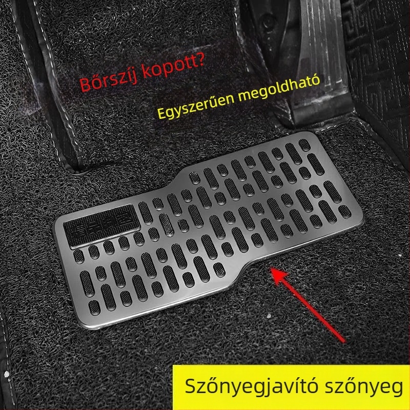 Rozsdamentes acél autóvezető lábpedál, csúszásmentes, kopásálló lemez