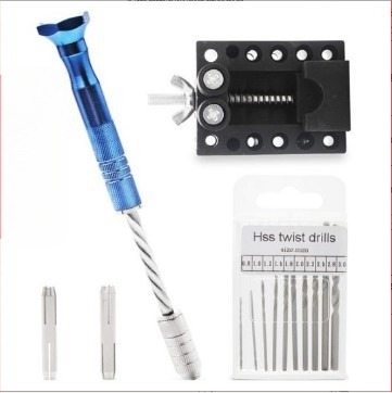 Malikang Tools kézi fúró – gyorsacél, 0,5–3,2 mm, metrikus és imperiális formátum, háztartási használatra