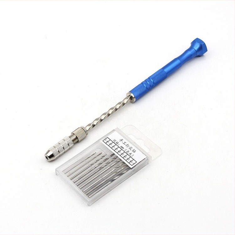 Malikang Tools kézi fúró – gyorsacél, 0,5–3,2 mm, metrikus és imperiális formátum, háztartási használatra