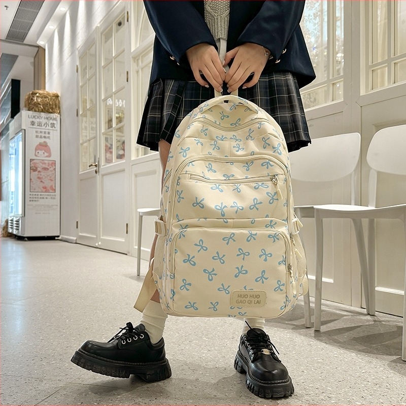 Lányoknak való hátizsák, japán stílusú háromrészes készlet, 20–35L, nylon