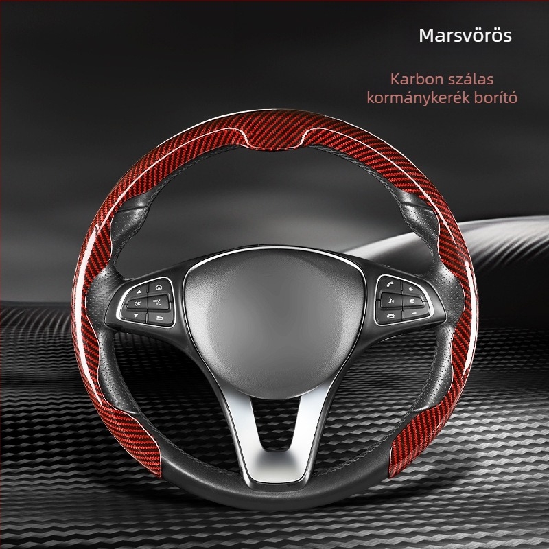 Autó kormánykerék borító műbőrből, univerzális illeszkedés, négy évszakos, üzleti stílus, márka Xingyue