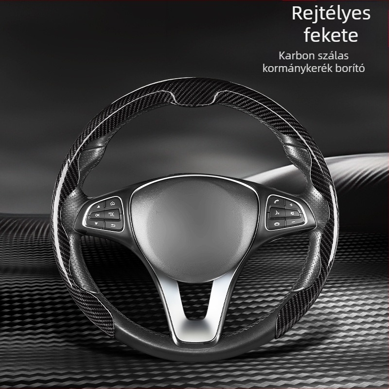 Autó kormánykerék borító műbőrből, univerzális illeszkedés, négy évszakos, üzleti stílus, márka Xingyue