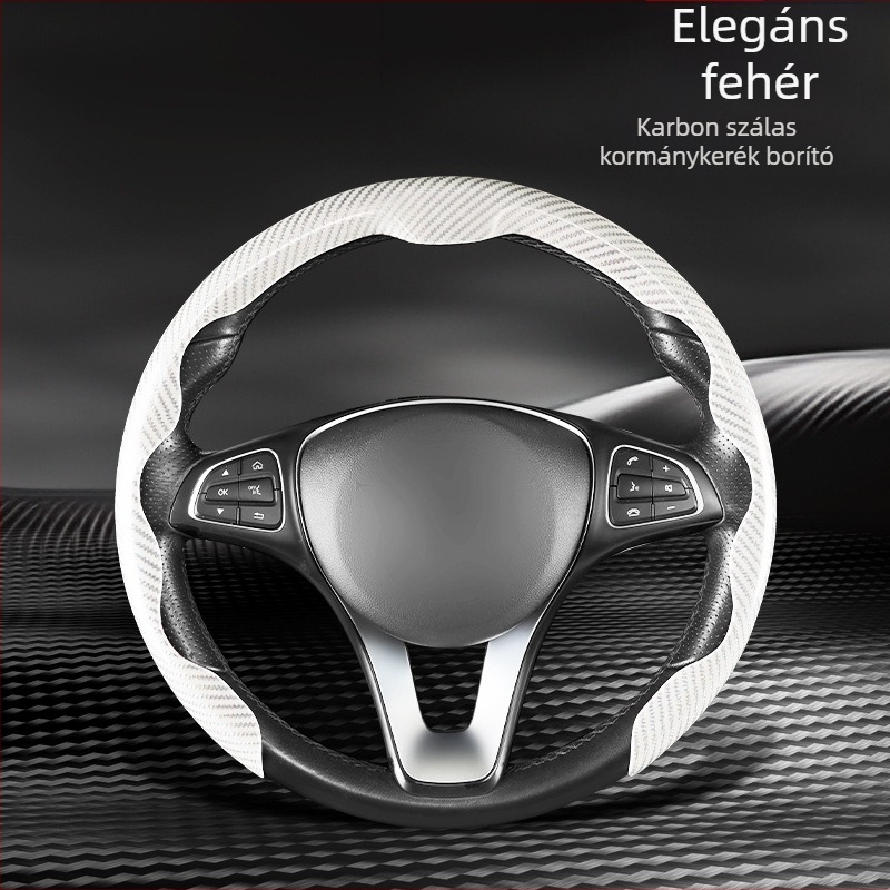 Autó kormánykerék borító műbőrből, univerzális illeszkedés, négy évszakos, üzleti stílus, márka Xingyue