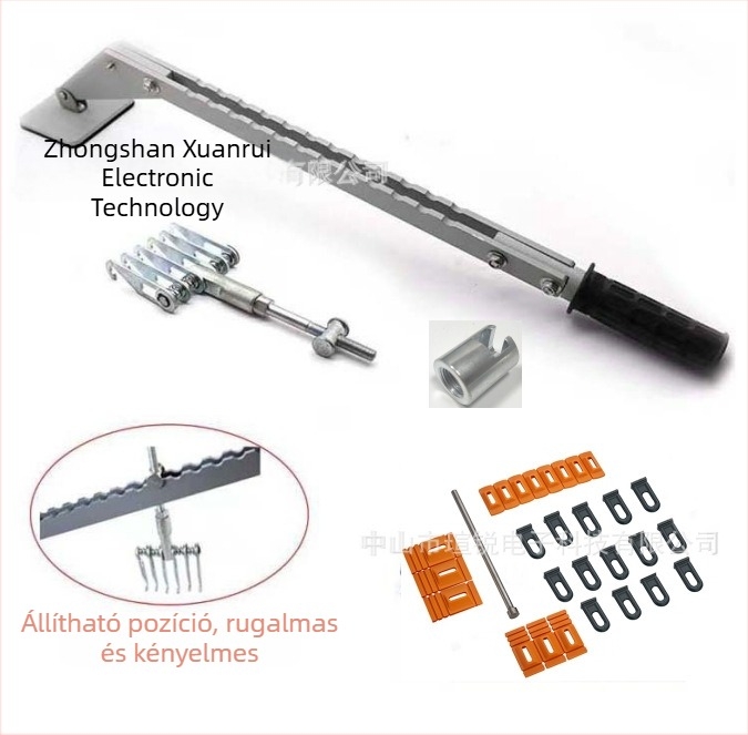 Autóbehozatal húzó, hídállvánnyal – egypontú karos húzóeszköz, hossz 785 mm, tömeg 1,56 kg, testreszabható, nem importált