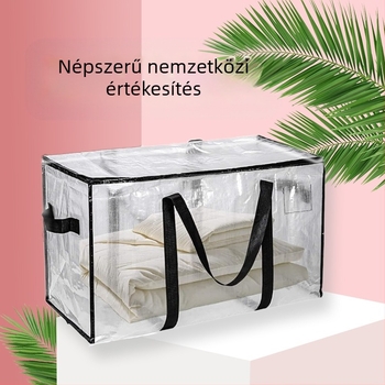 Nagy kapacitású PP szövött költöztető és tároló táska ruháknak – összetett szövött csomagoló táska