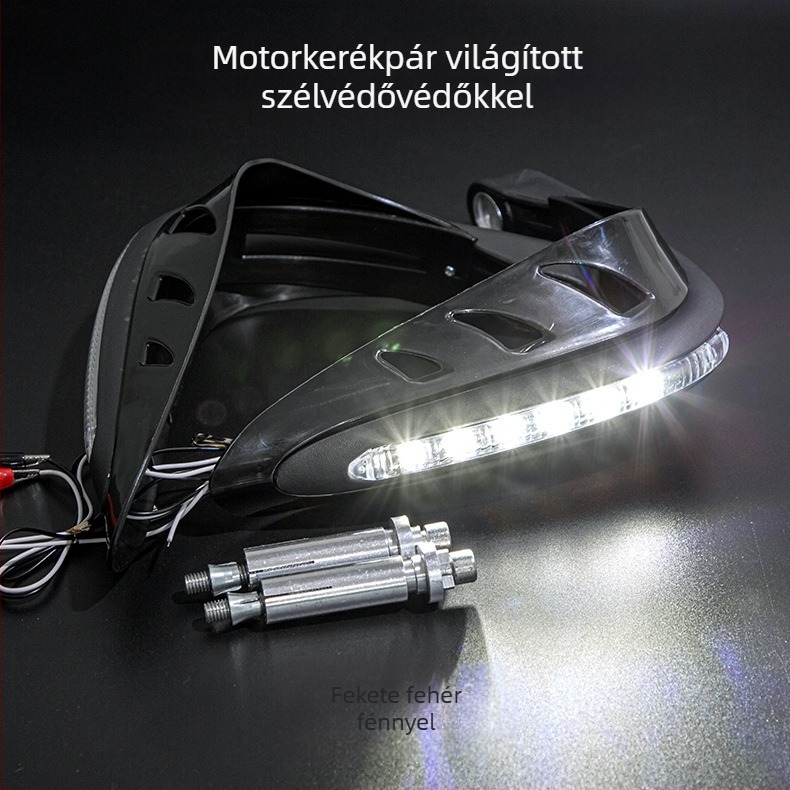 ABS kézvédő motorkerékpárhoz – 12V univerzális, testreszabható