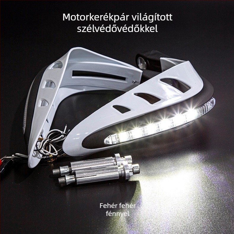 ABS kézvédő motorkerékpárhoz – 12V univerzális, testreszabható