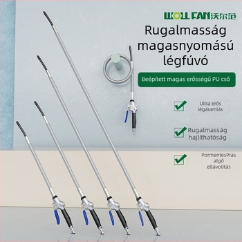 Wallvan állítható porfújó pisztoly – univerzális pneumatikus porfújó, ötvözet test, tisztításra és por eltávolításra