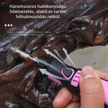 Elektromos mini polírozógép – Li-ion újratölthető, 3,6V, fix sebesség, DIY polírozás és vágás